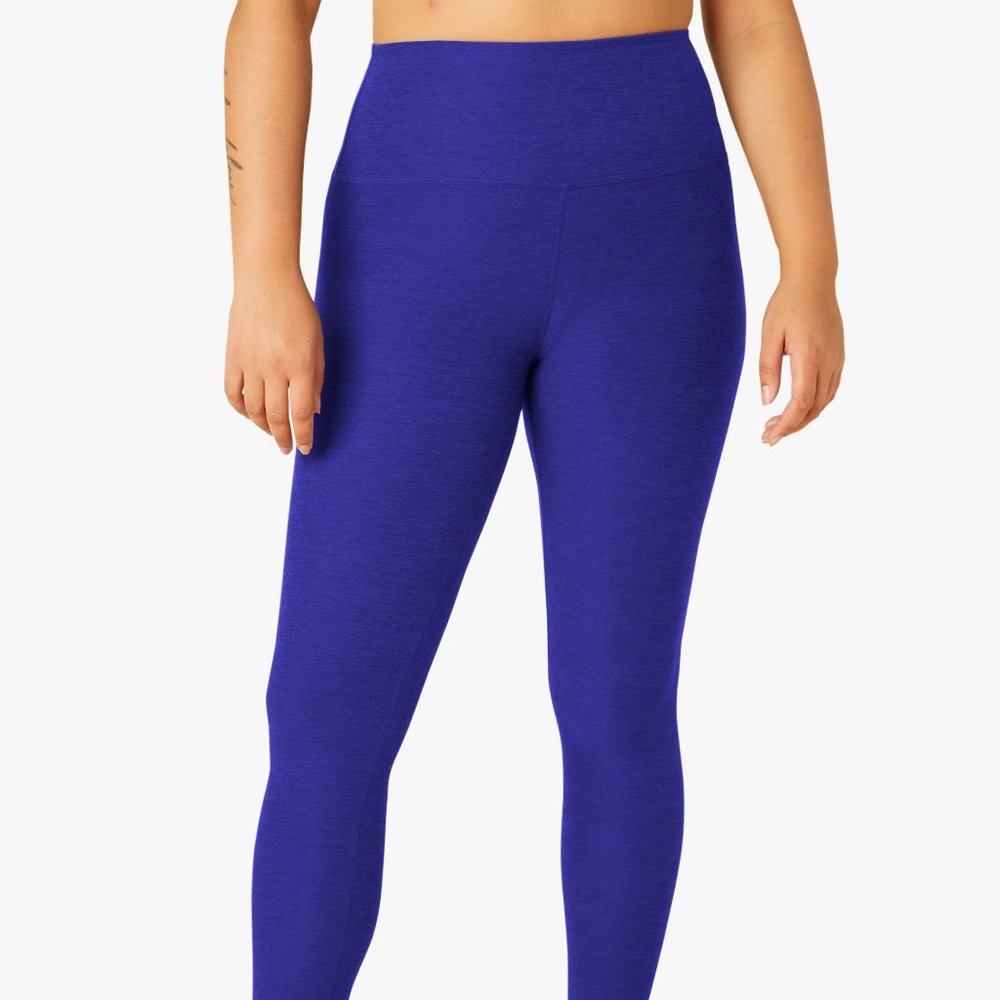 Beyond YogaSpacedye Caught In The Midi High Waisted Legging - Sapphire Blue Heat